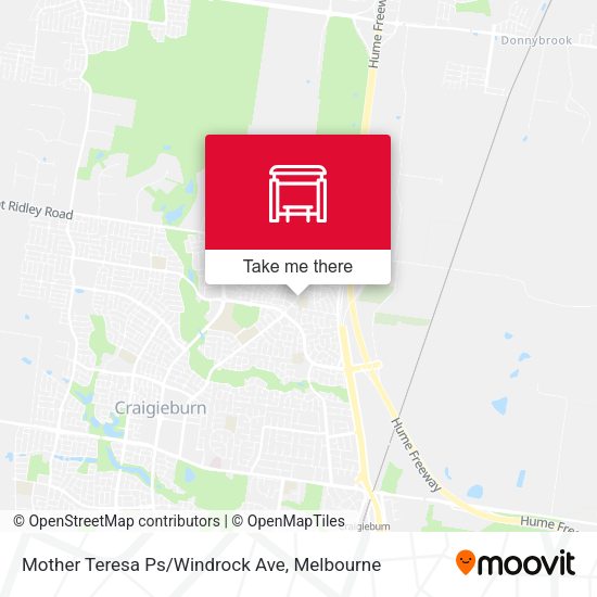 Mother Teresa Ps/Windrock Ave map