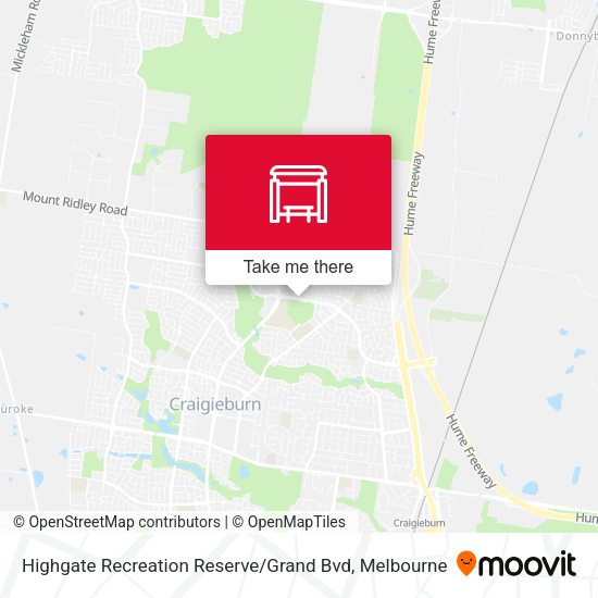 Highgate Recreation Reserve / Grand Bvd map