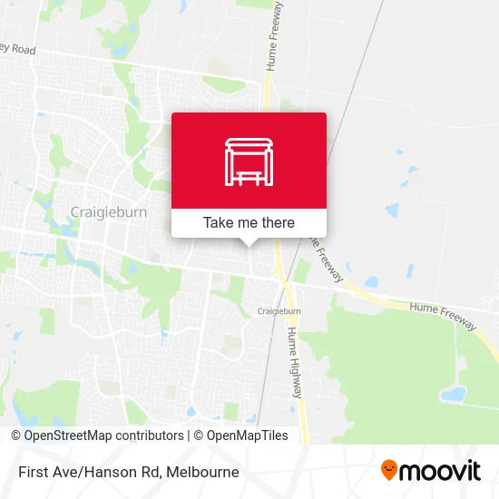 Mapa First Ave/Hanson Rd