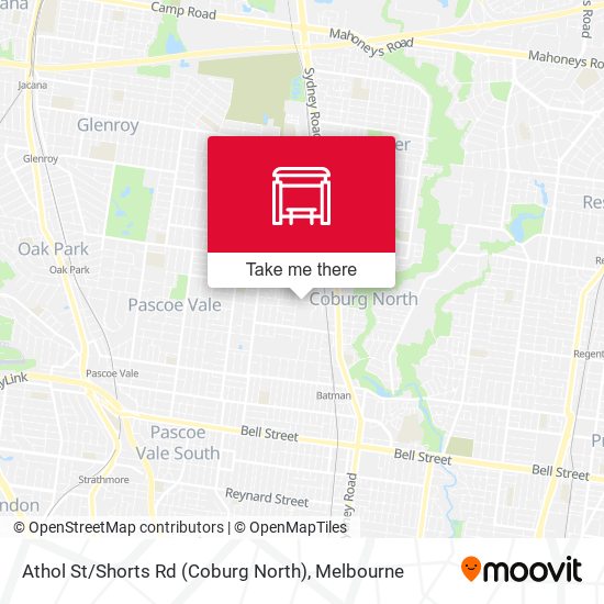 Athol St / Shorts Rd (Coburg North) map