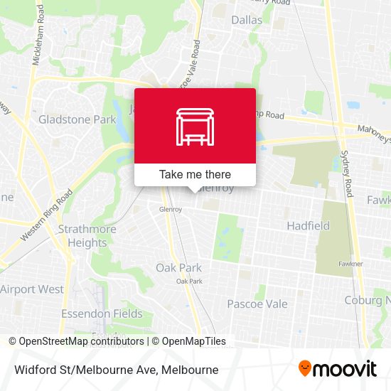 Widford St/Melbourne Ave map