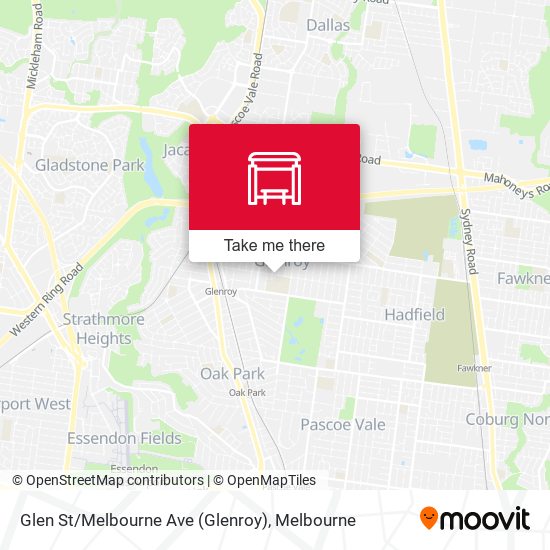 Glen St / Melbourne Ave (Glenroy) map