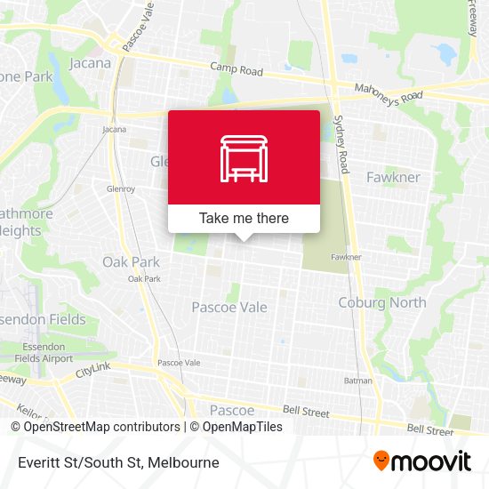 Everitt St/South St map