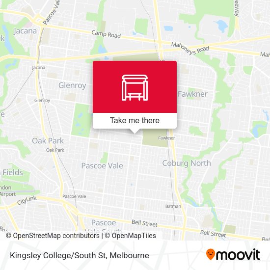 Kingsley College/South St map