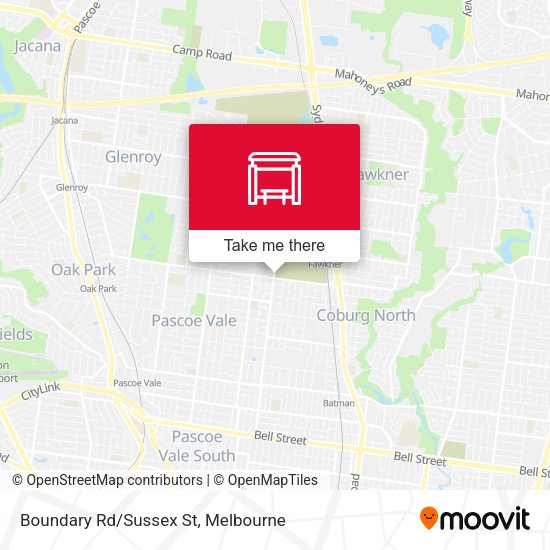 Boundary Rd/Sussex St map