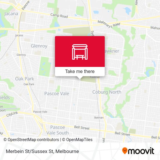 Merbein St/Sussex St map