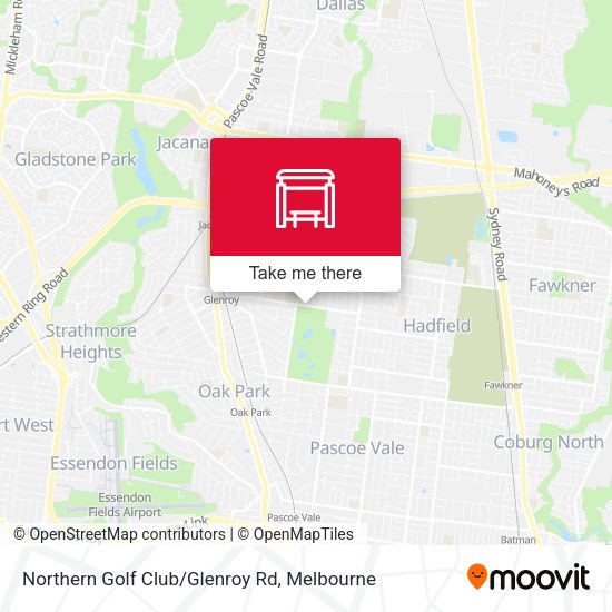 Northern Golf Club/Glenroy Rd map