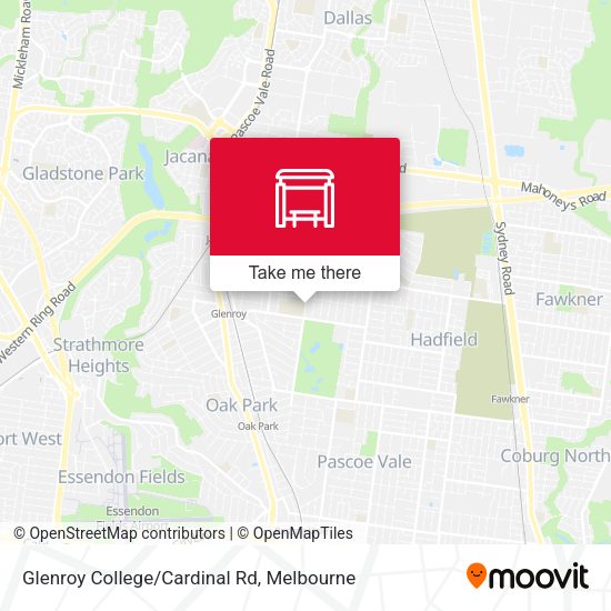 Glenroy College/Cardinal Rd map