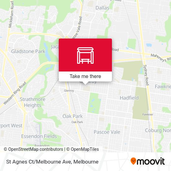 St Agnes Ct/Melbourne Ave map