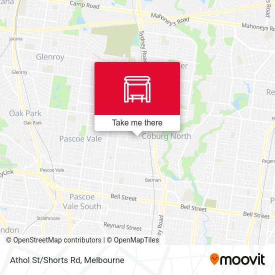 Athol St/Shorts Rd map