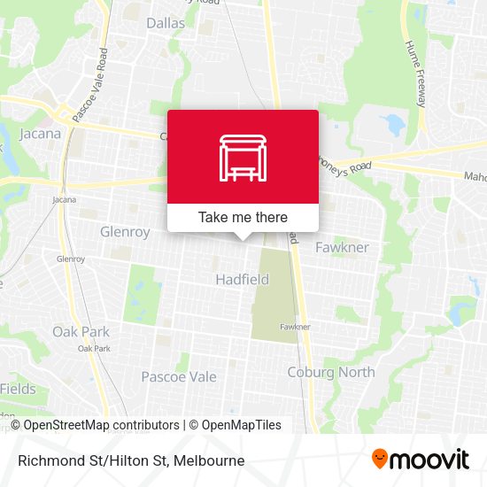 Richmond St/Hilton St map