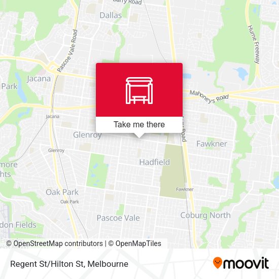 Regent St/Hilton St map