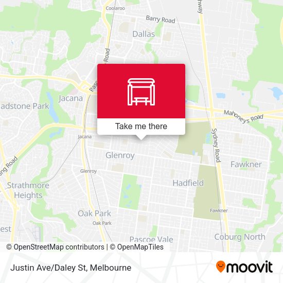 Justin Ave/Daley St map