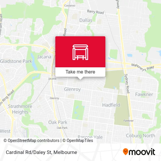 Cardinal Rd/Daley St map