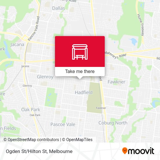 Ogden St/Hilton St map