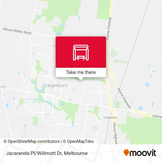 Jacaranda Pl/Willmott Dr map