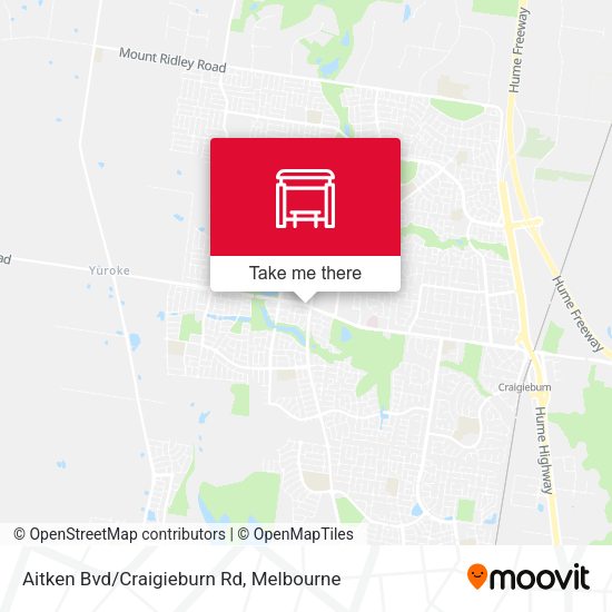 Aitken Bvd/Craigieburn Rd map