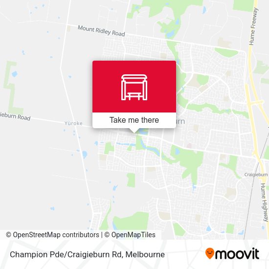 Champion Pde/Craigieburn Rd map