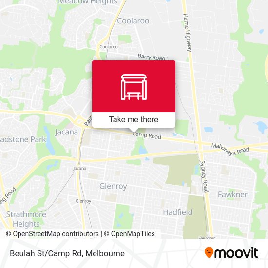 Beulah St/Camp Rd map
