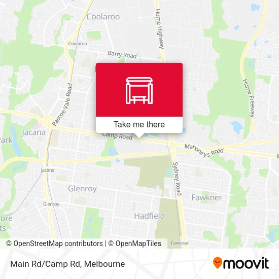 Main Rd/Camp Rd map