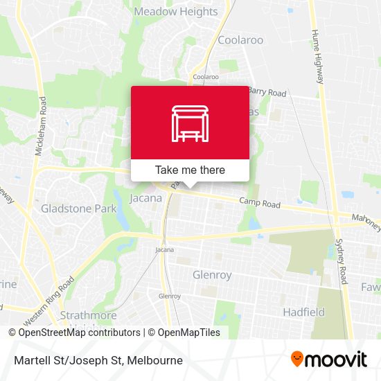 Martell St/Joseph St map