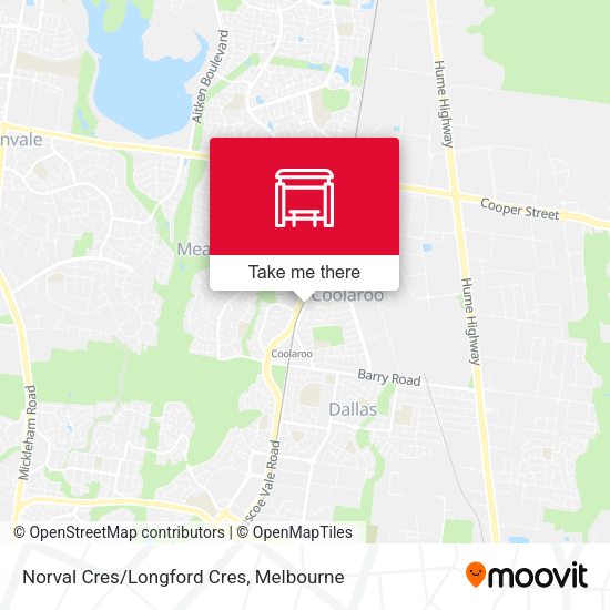 Norval Cres/Longford Cres map