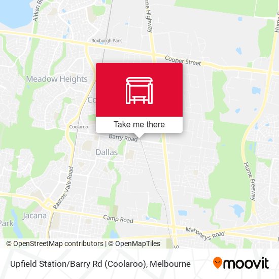 Mapa Upfield Station / Barry Rd (Coolaroo)
