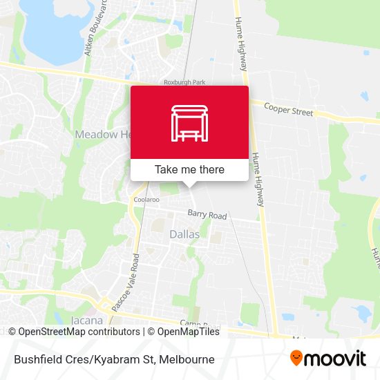 Bushfield Cres/Kyabram St map