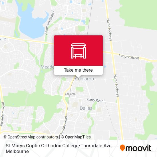 St Marys Coptic Orthodox College / Thorpdale Ave map