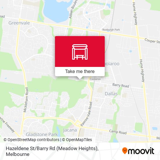 Hazeldene St / Barry Rd (Meadow Heights) map