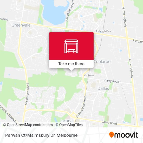 Parwan Ct/Malmsbury Dr map