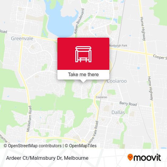 Ardeer Ct/Malmsbury Dr map