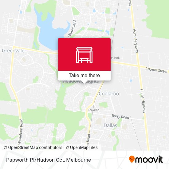 Papworth Pl/Hudson Cct map