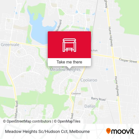 Meadow Heights Sc/Hudson Cct map