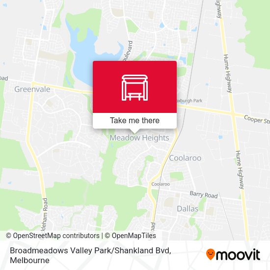 Broadmeadows Valley Park / Shankland Bvd map