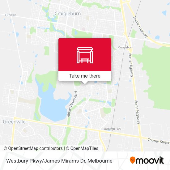 Westbury Pkwy/James Mirams Dr map