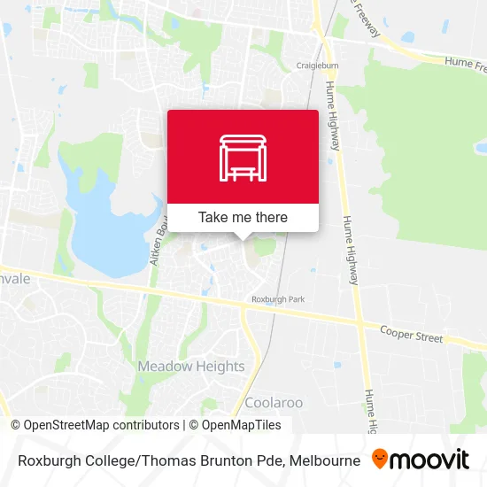 Mapa Roxburgh College / Thomas Brunton Pde