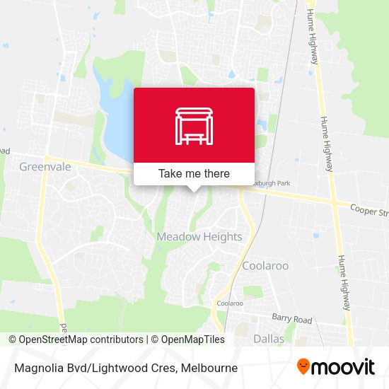 Magnolia Bvd/Lightwood Cres map