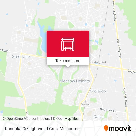 Kanooka Gr/Lightwood Cres map
