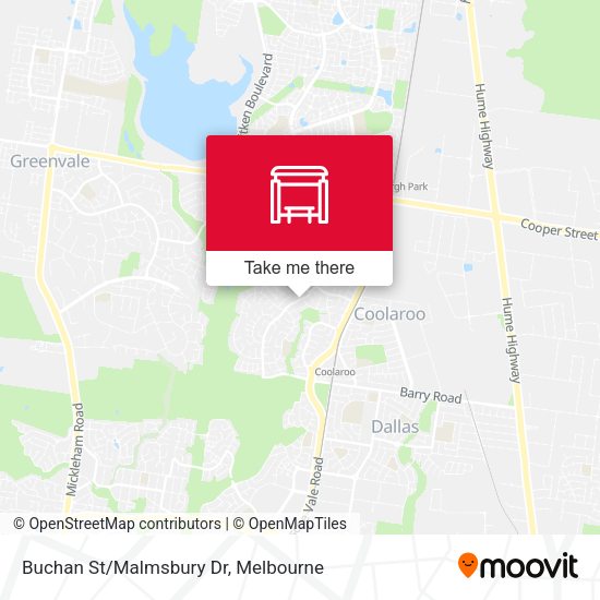 Buchan St/Malmsbury Dr map