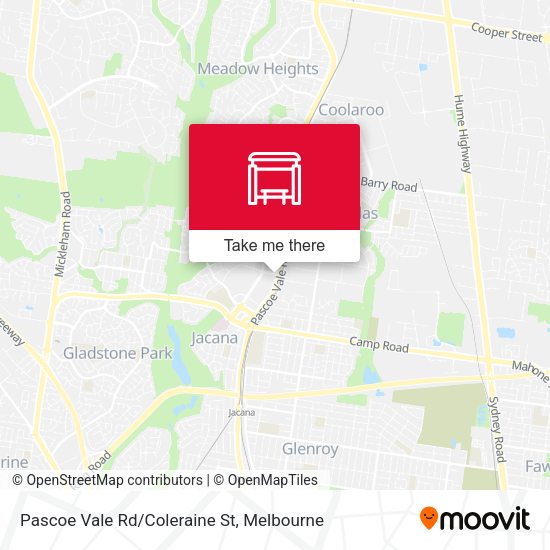 Pascoe Vale Rd/Coleraine St map