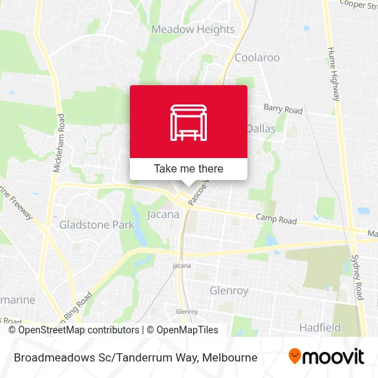 Mapa Broadmeadows Sc/Tanderrum Way