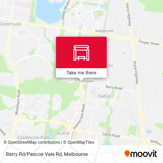 Mapa Barry Rd/Pascoe Vale Rd