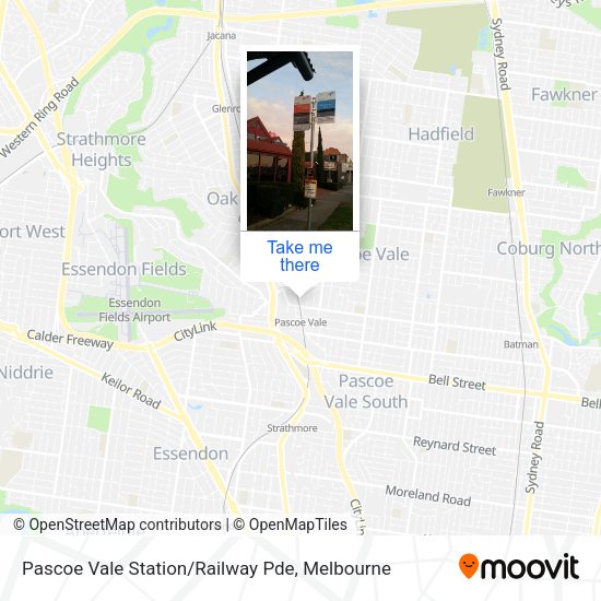 Pascoe Vale Station / Railway Pde map