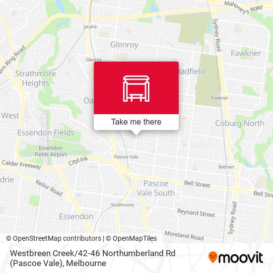 Mapa Westbreen Creek / 42-46 Northumberland Rd (Pascoe Vale)