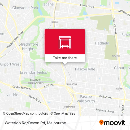 Waterloo Rd/Devon Rd map