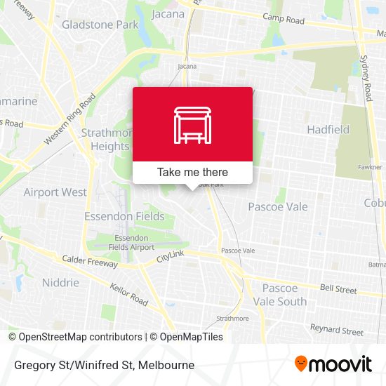 Gregory St/Winifred St map