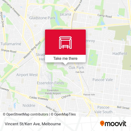 Vincent St/Kerr Ave map