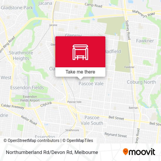 Northumberland Rd/Devon Rd map