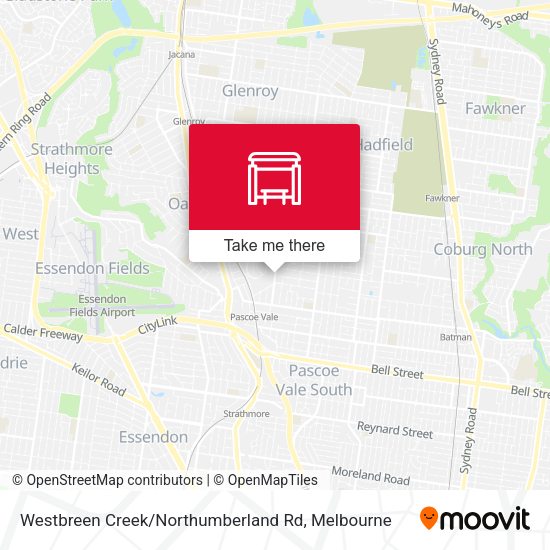 Westbreen Creek / Northumberland Rd map